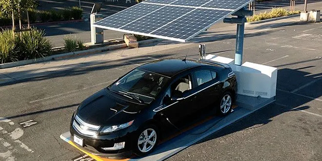 Electric Car Charging With Solar Panels