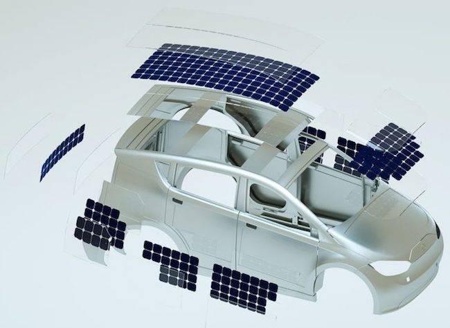 Electric Car With Solar Panels