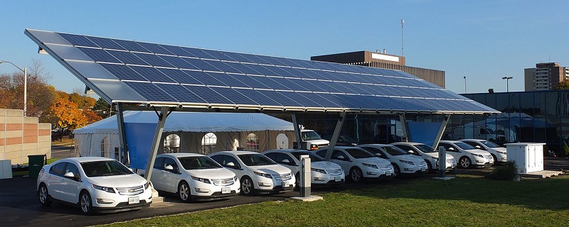 Solar Powered Electric Car Charging Stations