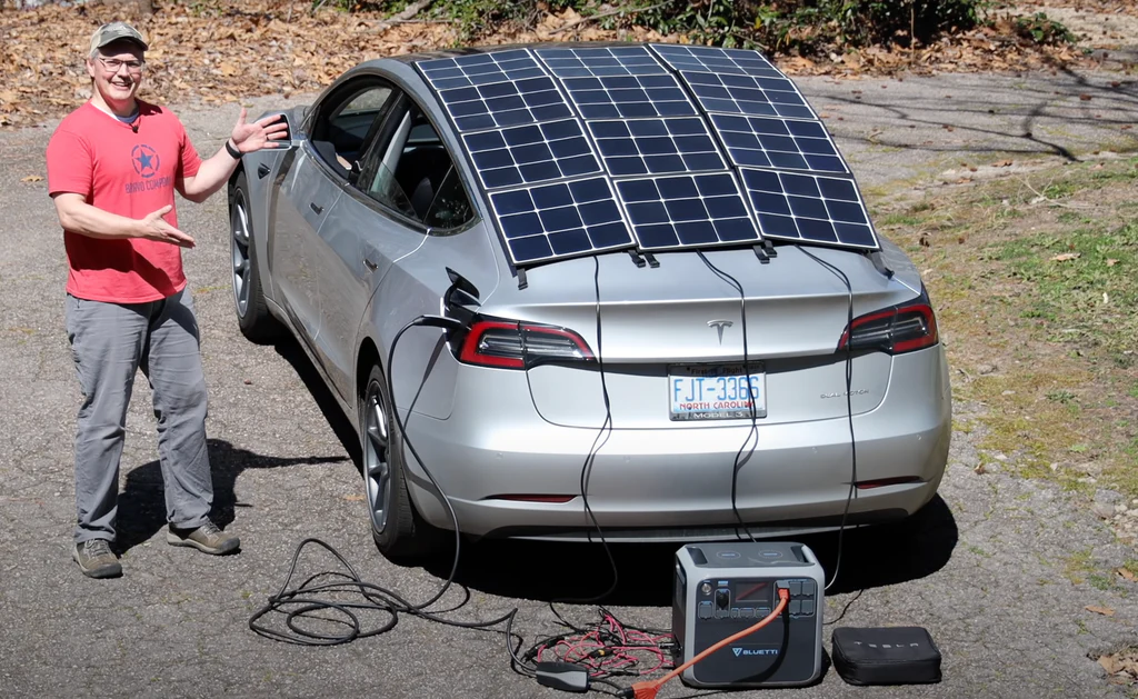Solar System To Charge Electric Car