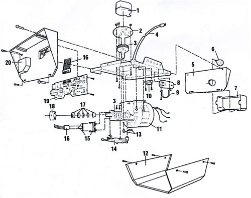 Craftsman Garage Door Opener Rail Parts