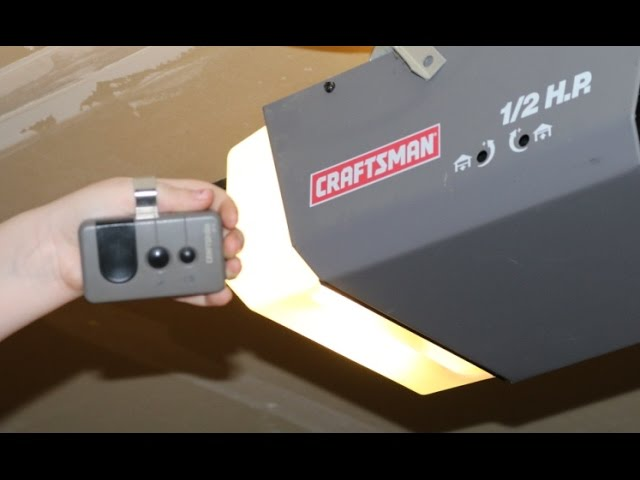 How To Program Craftsman 1/2 Hp Garage Door Opener Keypad