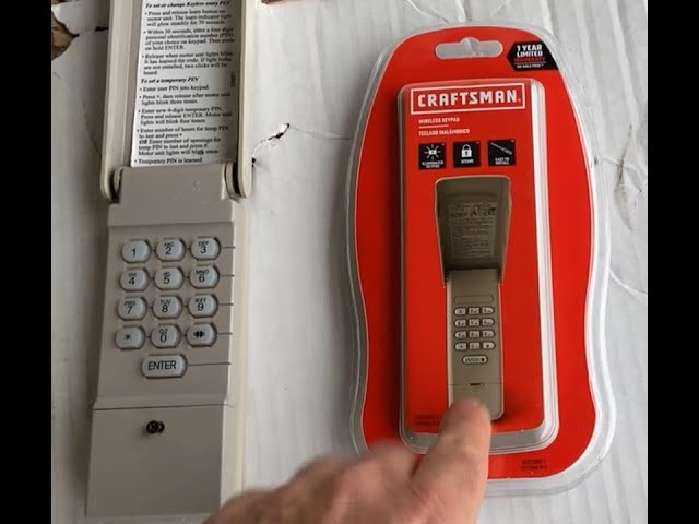 How To Open Craftsman Garage Door Opener Keypad