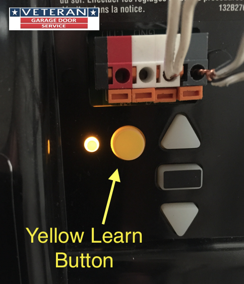 Craftsman Garage Door Opener Remote Yellow Learn Button