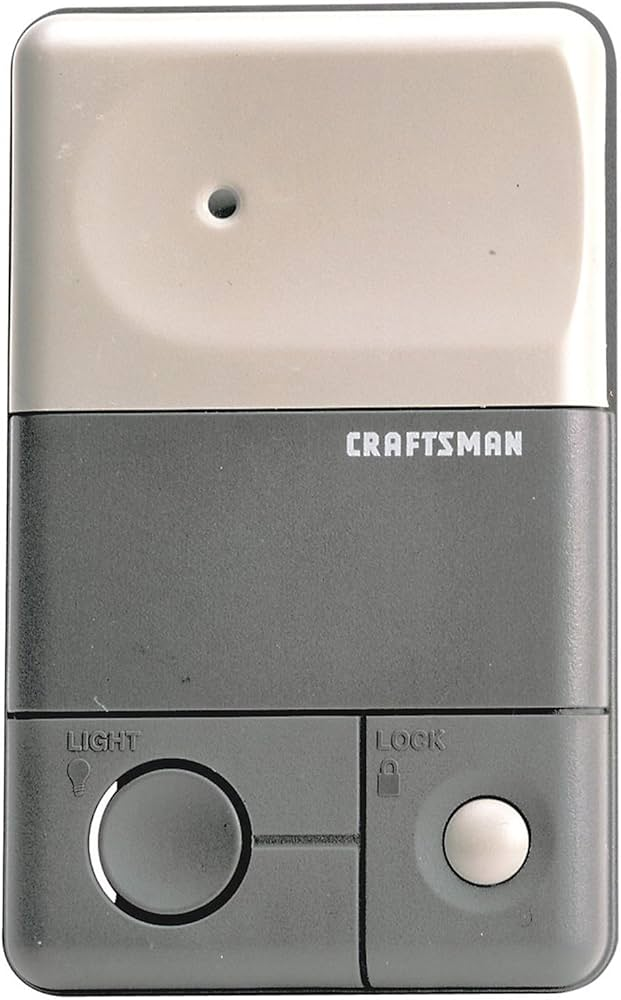 Craftsman Garage Door Opener Remote Lock Button