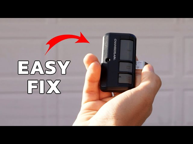 Craftsman Garage Door Remote Opener Not Working