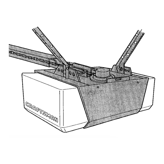 Craftsman 1 2 Hp Garage Door Opener Manual Model 139