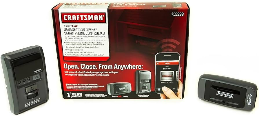 Craftsman Assurelink Smart Control Garage Door Opener Smartphone Control Kit