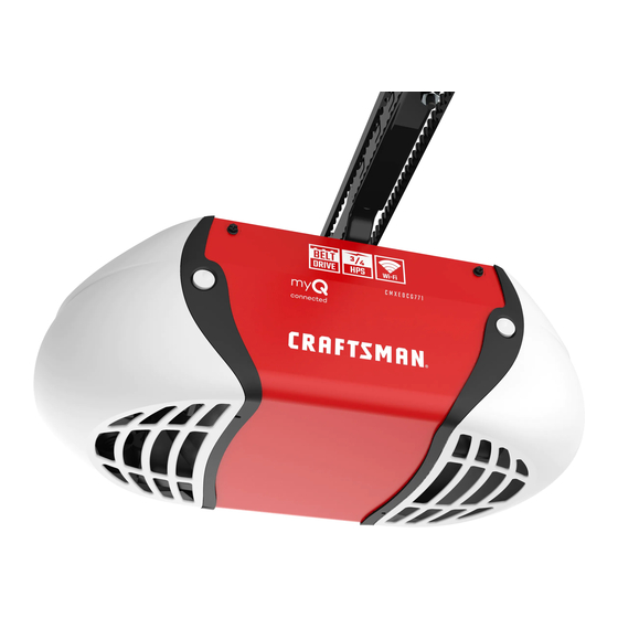 Craftsman Garage Door Opener 1 2 Hp Belt Drive Manual