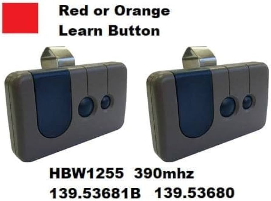 Craftsman Garage Door Opener 3 Button Remote Hbw1255 139.53681B 390Mhz