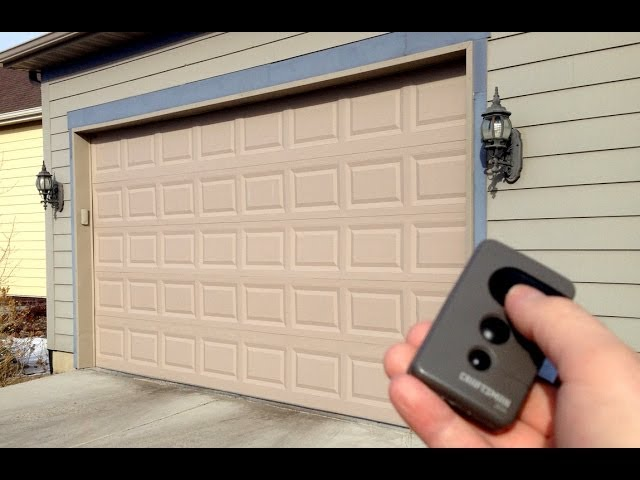 Where Is The Lock Button On Craftsman Garage Door Opener