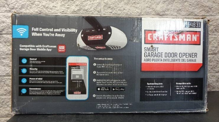 Craftsman 1.25 Hp Belt Drive Smart Garage Door Opener 54931