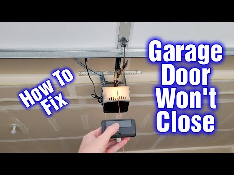 Craftsman Garage Door Opened Won't Close If Light Is On