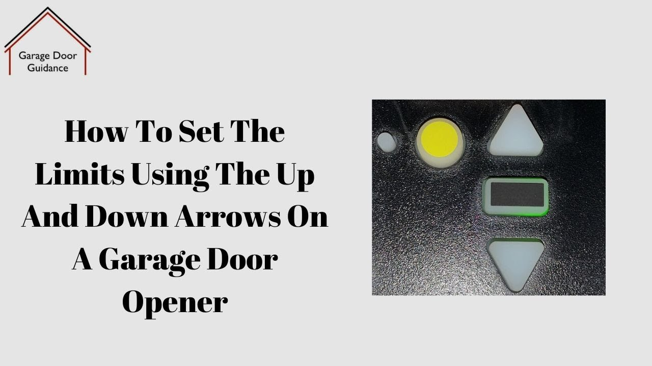 Craftsman Garage Door Opener Flashing 4 Arrows Bottom And Top