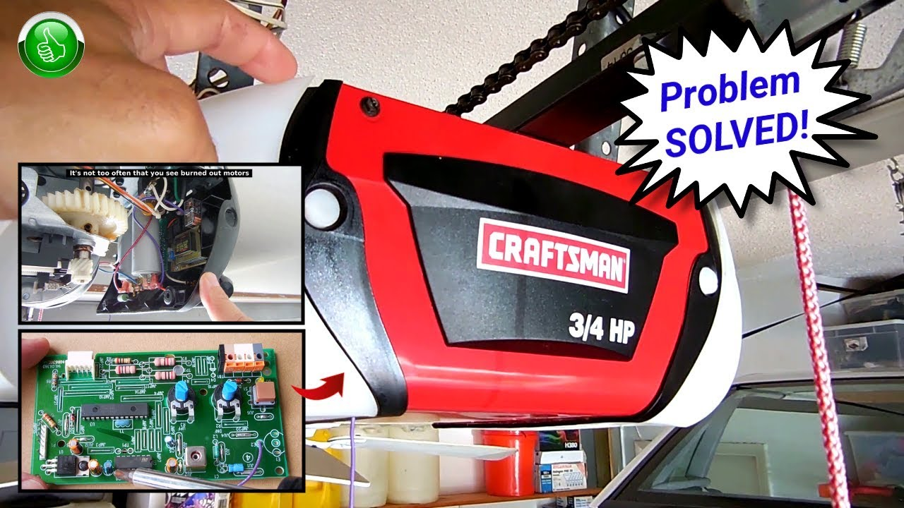 Craftsman Garage Door Opener Hums But Will Not Open Door