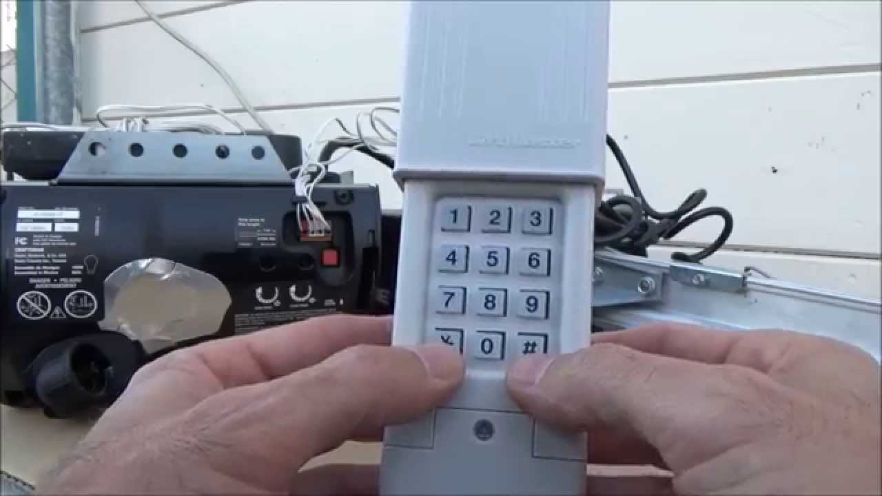 How To Program Craftsman Garage Door Opener With Universal Keypad
