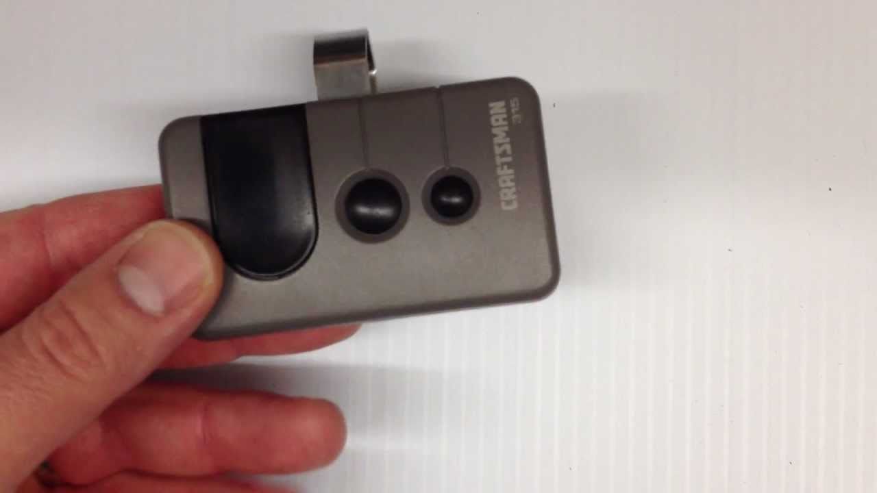 How To Repair Craftsman Garage Door Opener Remote Not Working