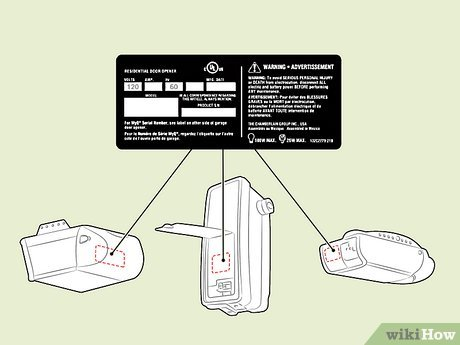 image Locate Model Number Craftsman 1 2 Hp Garage Door Opener